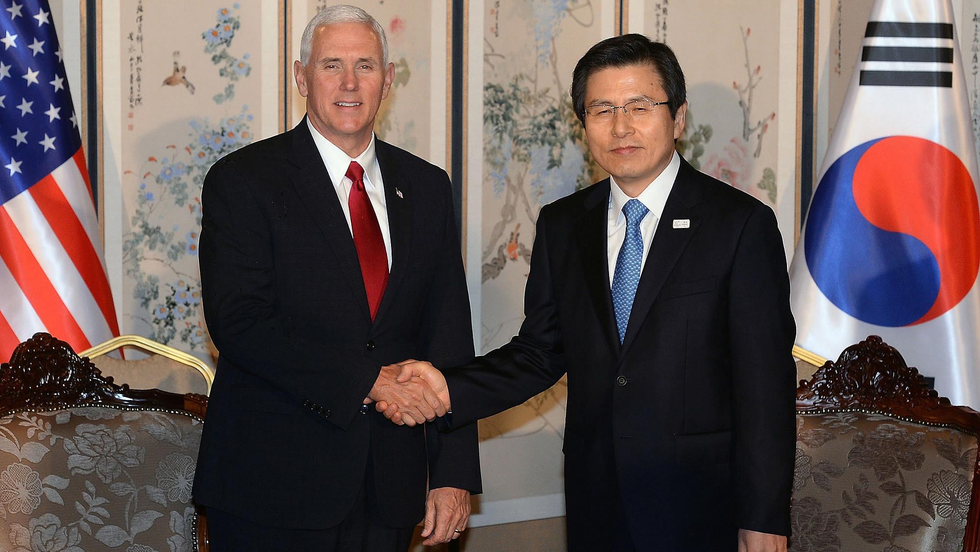 US, South Korea agree to strengthen alliance during Pence's visit - CGTN