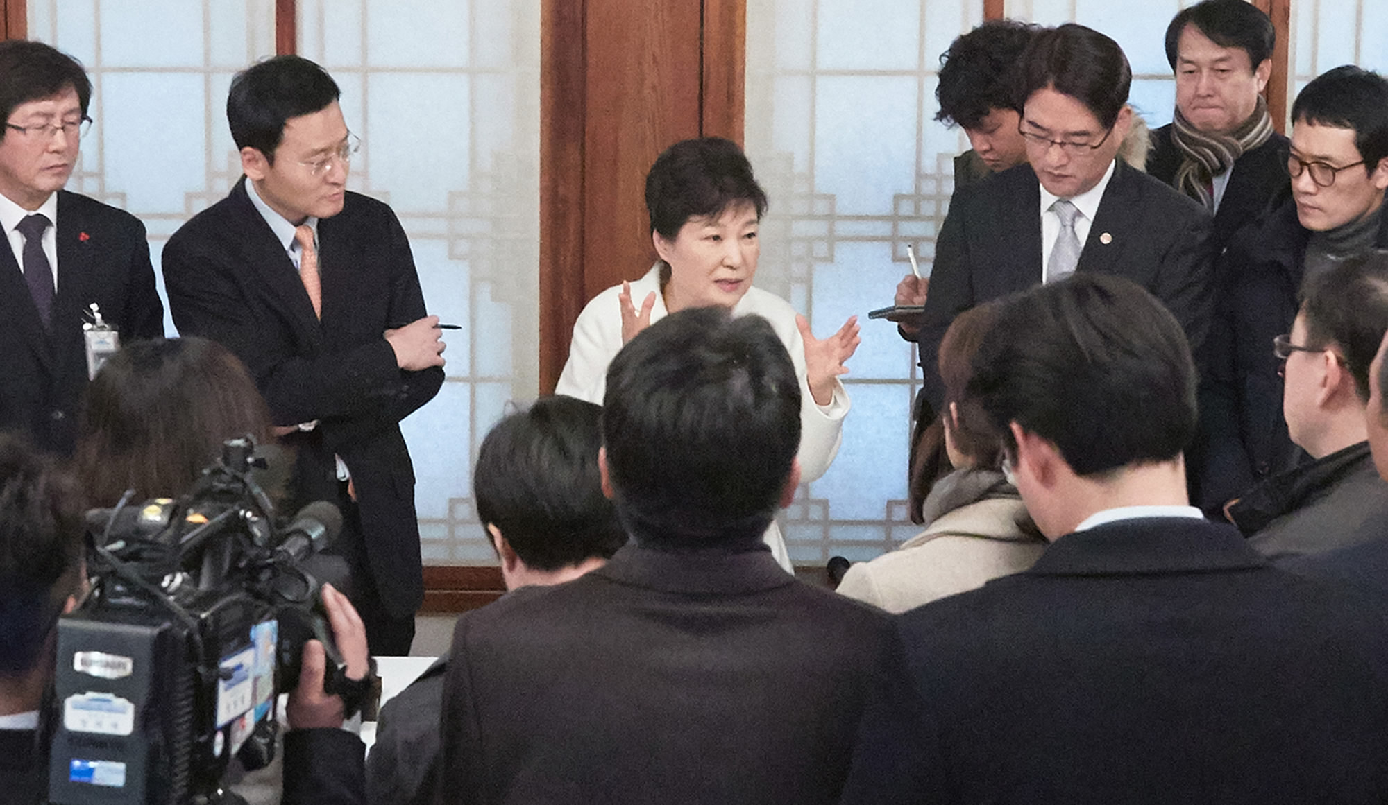 South Korean Impeached President Park Geun-hye On Sunday Afternoon Met ...