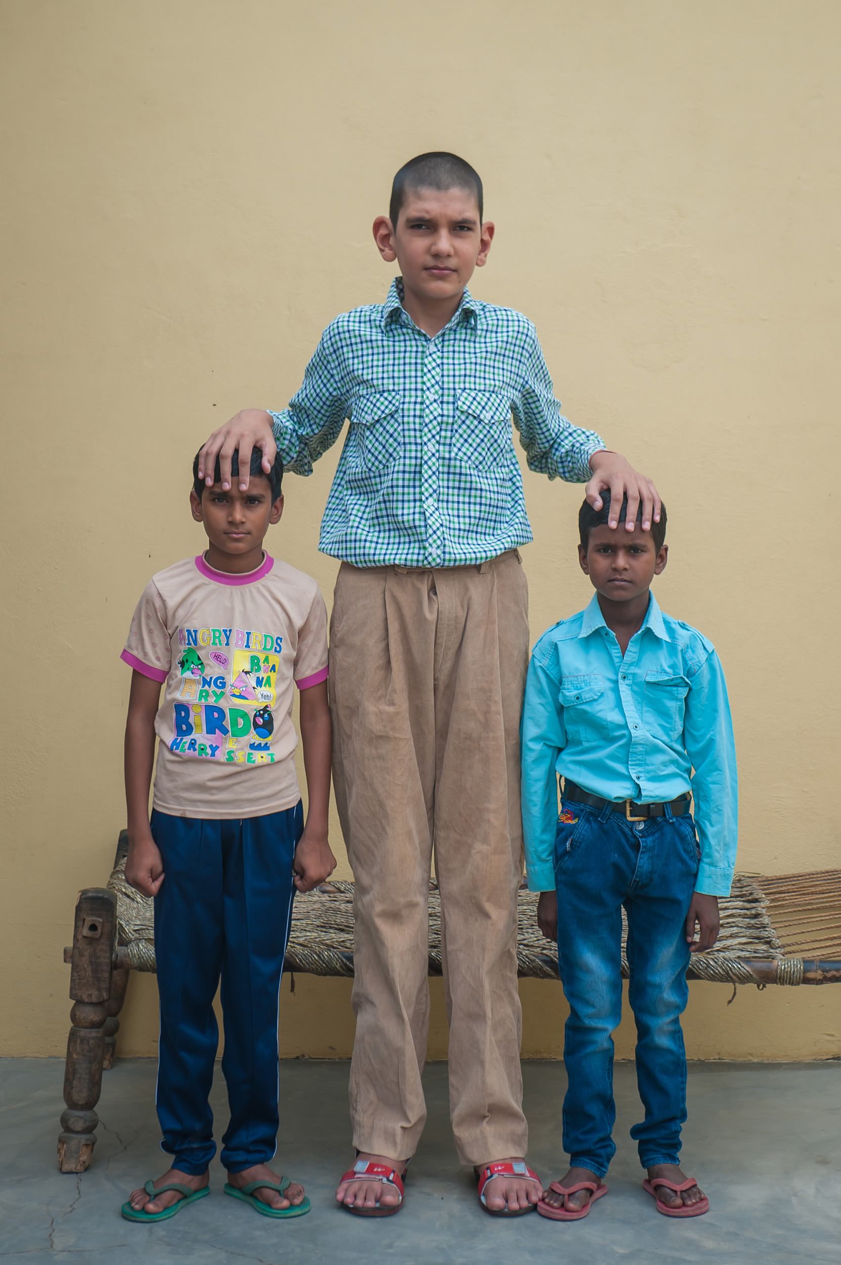 Meet the Indian boy who towers above his classmates at nearly 2 meters