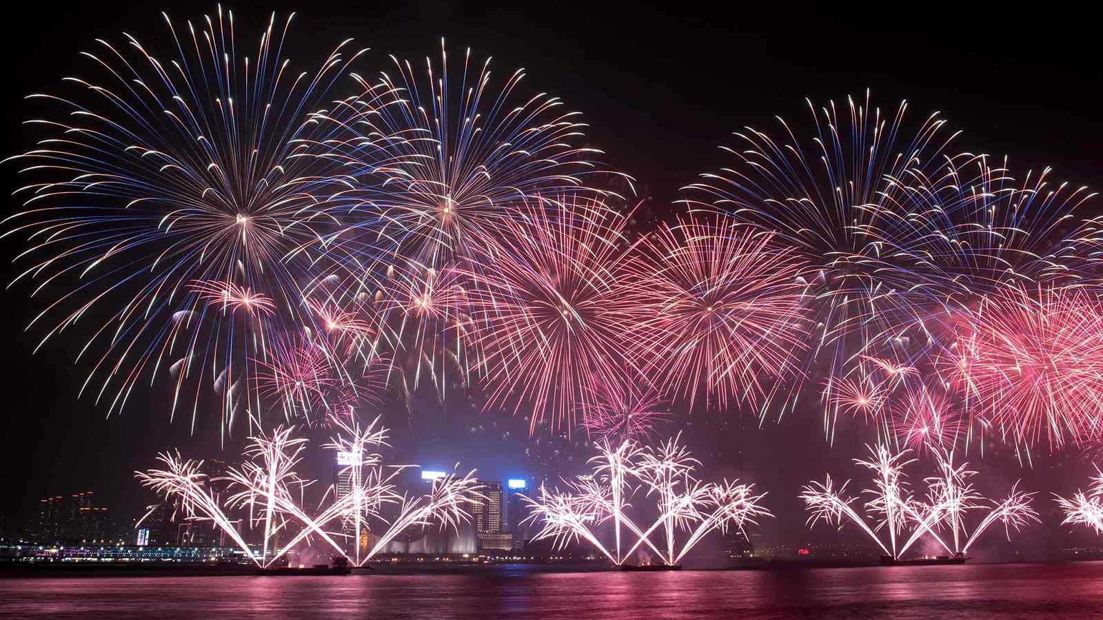 Live Fireworks in Hong Kong mark China's National Day CGTN