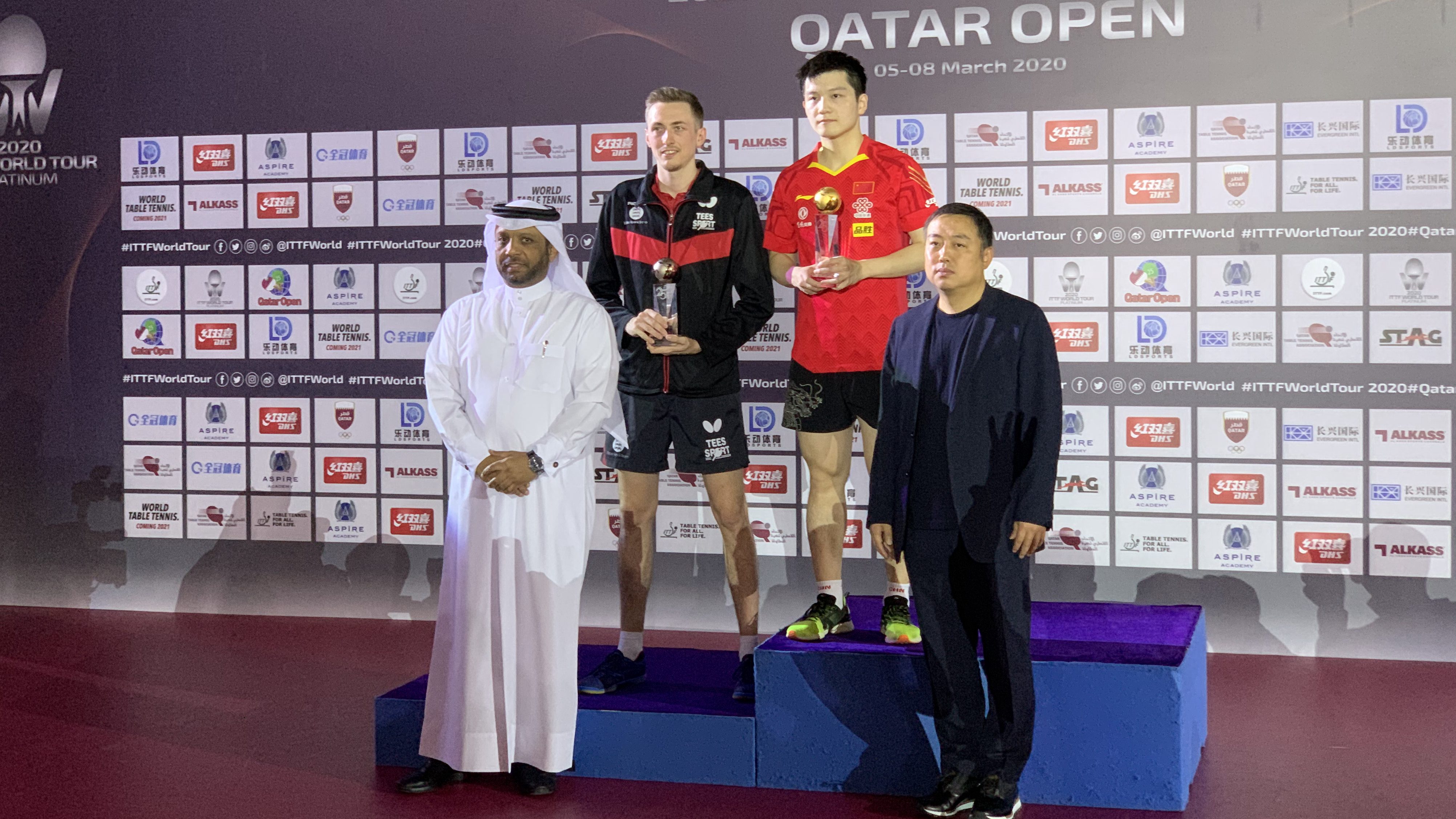 ITTF Qatar Open Winners donate prize money to efforts for coronavirus
