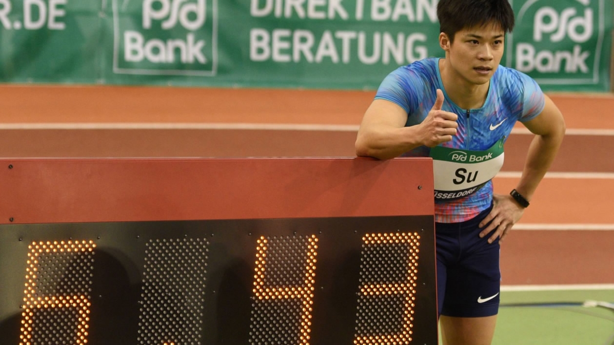 Bingtian sets new Asian record at IAAF Indoor World Tour - CGTN