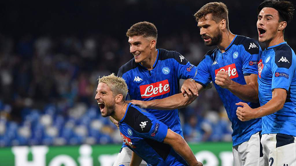 Napoli beat holders Liverpool in opener, Barca draw in Dortmund - CGTN