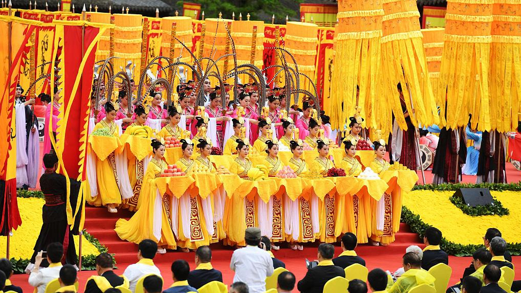 Cross-Strait ceremonies held in China to commemorate Fu Xi - CGTN