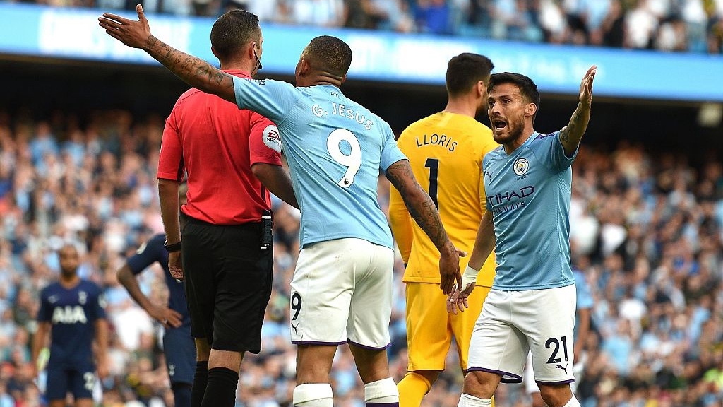 Man City Held By Spurs After Var Drama Liverpool Extend Perfect Start Cgtn
