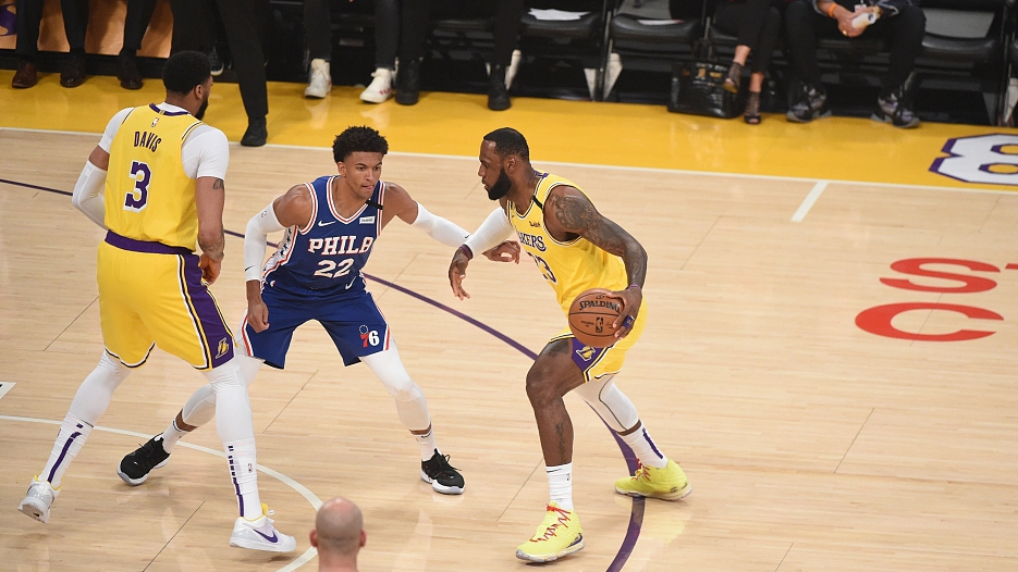 Los Angeles Lakers And Philadelphia 76ers Announce Covid 19 Positives Cgtn