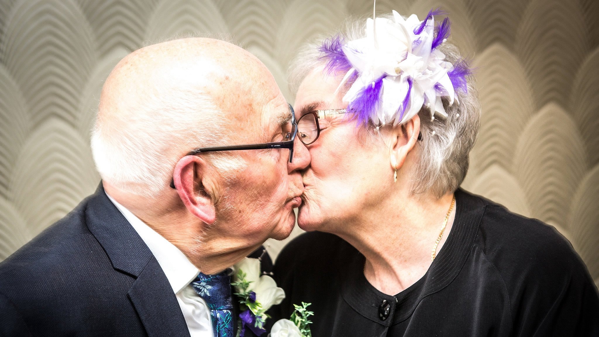 British couple with combined age of 171 get married