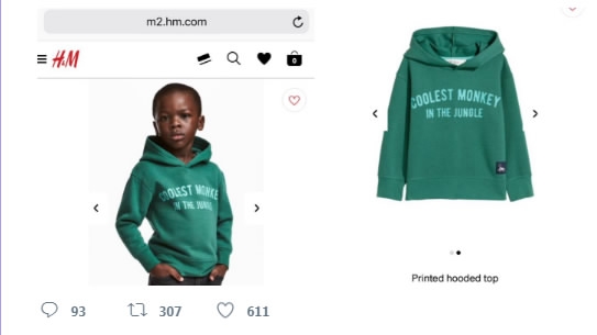 H&M apologizes for using too-tan model in ads