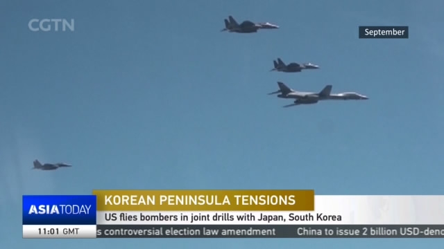 Korean Peninsula Tensions: US Flies Bombers In Joint Drills With Japan ...