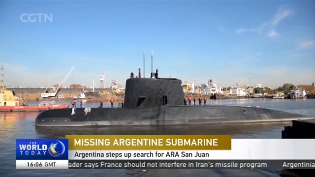 Argentine Submarine: Argentina steps up search for ARA San Juan - CGTN