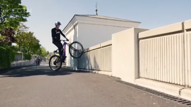 No Ordinary Ride Austrian Daredevil Shows Off Jaw Dropping Bike