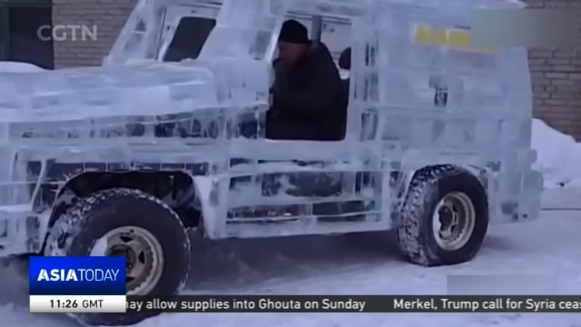 frozen drivable car