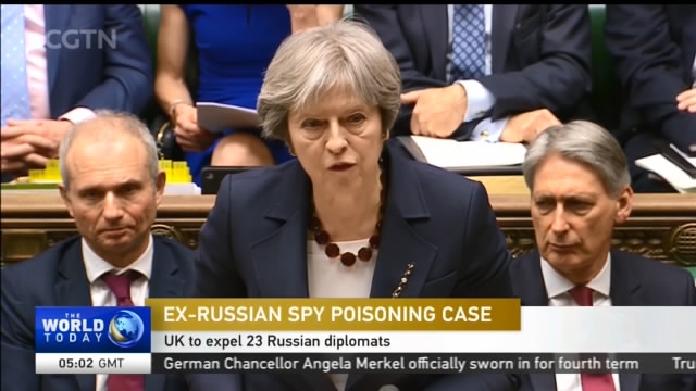 Ex Russian Spy Poisoning Case Uk To Expel 23 Russian Diplomats Cgtn